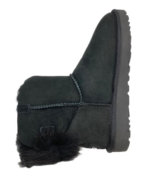UGG（アグ）UGG (アグ) フラッフ ボウ ミニ ブラック サイズ:24.0の古着・服飾アイテム