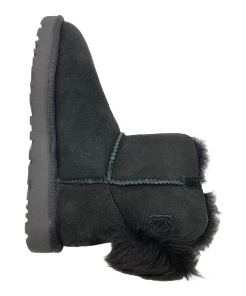 UGG（アグ）UGG (アグ) フラッフ ボウ ミニ ブラック サイズ:24.0の古着・服飾アイテム