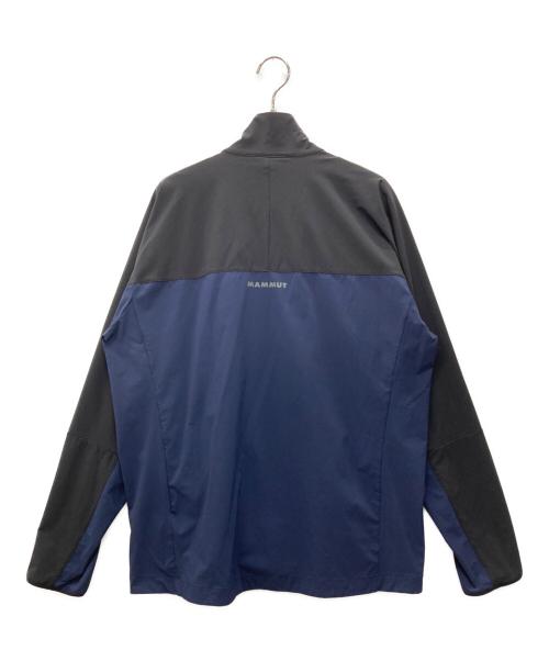 MAMMUT（マムート）MAMMUT (マムート) コンフォートナイロンジャケット ブルー×ブラック サイズ:Mの古着・服飾アイテム