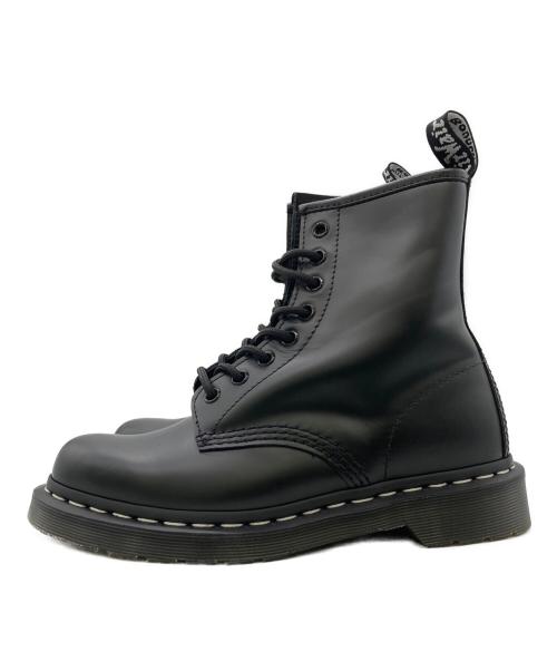 Dr.Martens（ドクターマーチン）Dr.Martens (ドクターマーチン) WHITE STITCH 8ホールブーツ ブラック サイズ:UK5の古着・服飾アイテム