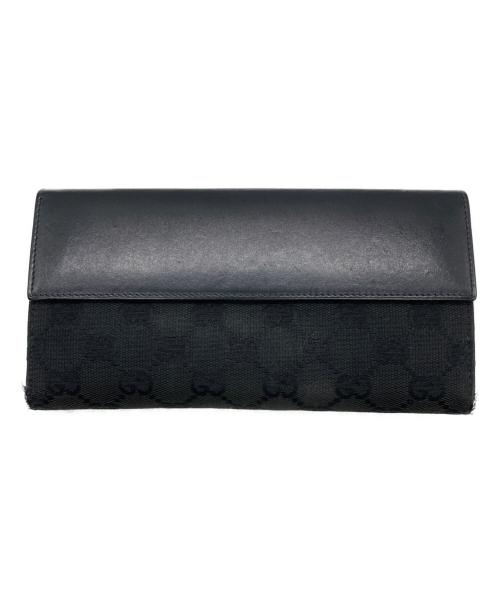 GUCCI（グッチ）GUCCI (グッチ) 長財布 ブラックの古着・服飾アイテム