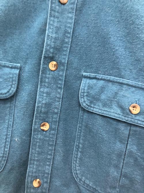 cabela's CHAMOIS（カベラス シャモア）cabela's CHAMOIS (カベラス シャモア) シャモアクロスシャツ グリーン サイズ:Lの古着・服飾アイテム