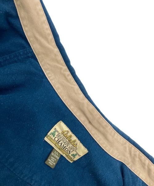 cabela's CHAMOIS（カベラス シャモア）cabela's CHAMOIS (カベラス シャモア) シャモアクロスシャツ グリーン サイズ:Lの古着・服飾アイテム
