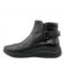 PRADA (プラダ) サイドベルトブーツ ブラック サイズ:8 1/2：40000円
