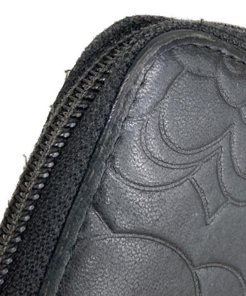 CHANEL（シャネル）CHANEL (シャネル) ラウンドファスナー財布 ブラックの古着・服飾アイテム