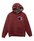 Champion×SUPREMEチャンピオン×シュプリーム）の古着「ペイズリーフーディー」｜ボルドー