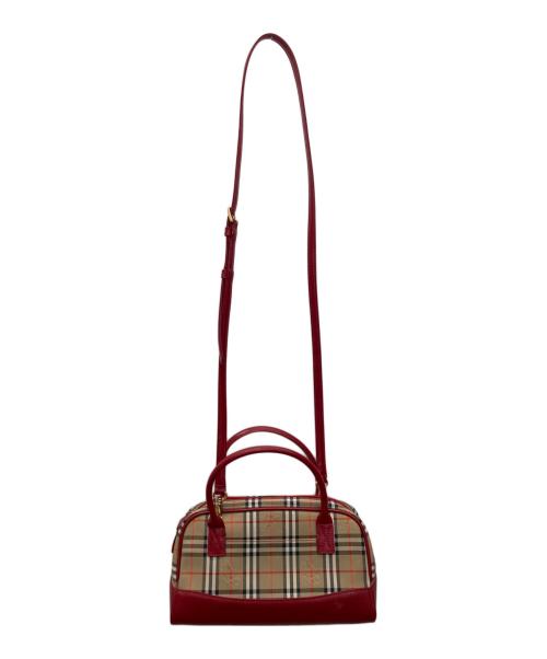 BURBERRY（バーバリー）BURBERRY (バーバリー) 2WAYバッグ レッドの古着・服飾アイテム