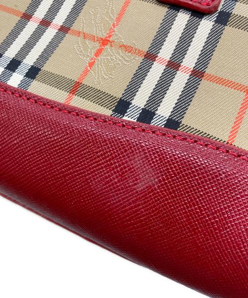 BURBERRY（バーバリー）BURBERRY (バーバリー) 2WAYバッグ レッドの古着・服飾アイテム