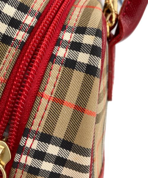 BURBERRY（バーバリー）BURBERRY (バーバリー) 2WAYバッグ レッドの古着・服飾アイテム