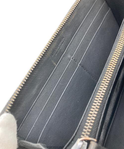 BOTTEGA VENETA（ボッテガベネタ）BOTTEGA VENETA (ボッテガベネタ) ラウンドファスナー長財布 ブラックの古着・服飾アイテム