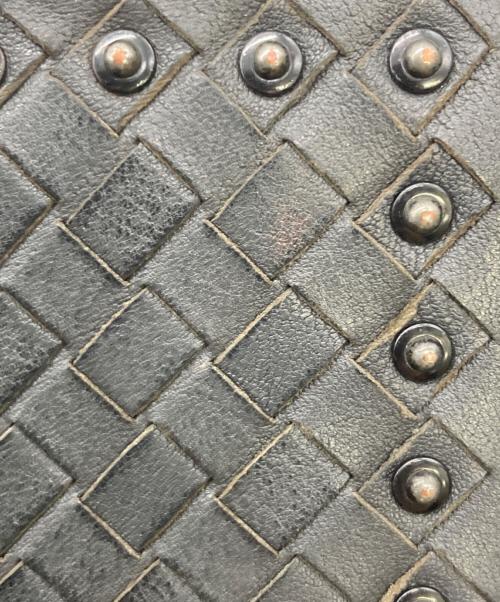 BOTTEGA VENETA（ボッテガベネタ）BOTTEGA VENETA (ボッテガベネタ) ラウンドファスナー長財布 ブラックの古着・服飾アイテム