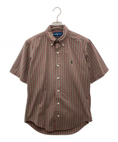 中古・古着通販】RALPH LAUREN (ラルフローレン) 半袖シャツ ブラウン