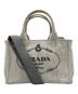 PRADA（プラダ）の古着「カナパデニムトートバッグ」｜ライトグレー