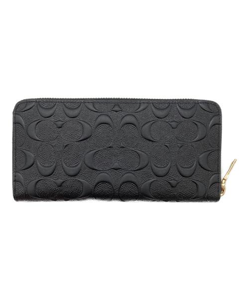COACH（コーチ）COACH (コーチ) ラウンドファスナー財布 ブラックの古着・服飾アイテム