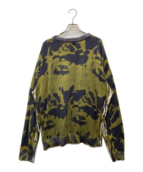 DIESEL（ディーゼル）DIESEL (ディーゼル) プルオーバーニット オリーブ サイズ:Lの古着・服飾アイテム