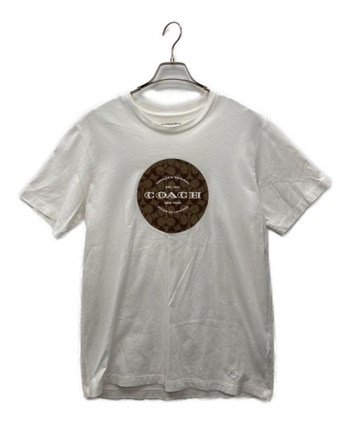 COACH（コーチ）COACH (コーチ) 半袖Tシャツ ホワイト サイズ:Ｍの古着・服飾アイテム