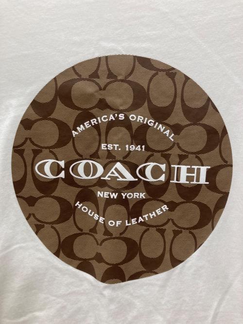 COACH（コーチ）COACH (コーチ) 半袖Tシャツ ホワイト サイズ:Ｍの古着・服飾アイテム