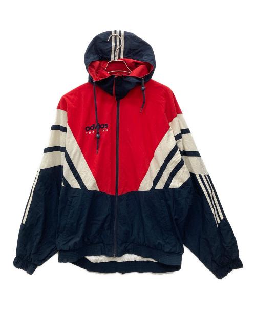 adidas（アディダス）adidas (アディダス) ナイロンジャケット トリコロールカラー サイズ:Lの古着・服飾アイテム