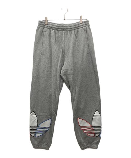 adidas（アディダス）adidas (アディダス) TRICOL SWEATPANTS グレー サイズ:2XO 未使用品の古着・服飾アイテム