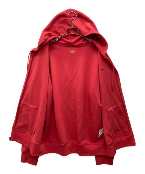 POLO RALPH LAUREN（ポロ・ラルフローレン）POLO RALPH LAUREN (ポロ・ラルフローレン) ジップパーカー レッド サイズ:Lの古着・服飾アイテム