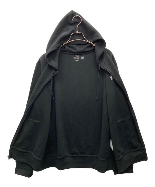 POLO RALPH LAUREN（ポロ・ラルフローレン）POLO RALPH LAUREN (ポロ・ラルフローレン) ジップパーカー ブラック サイズ:Lの古着・服飾アイテム