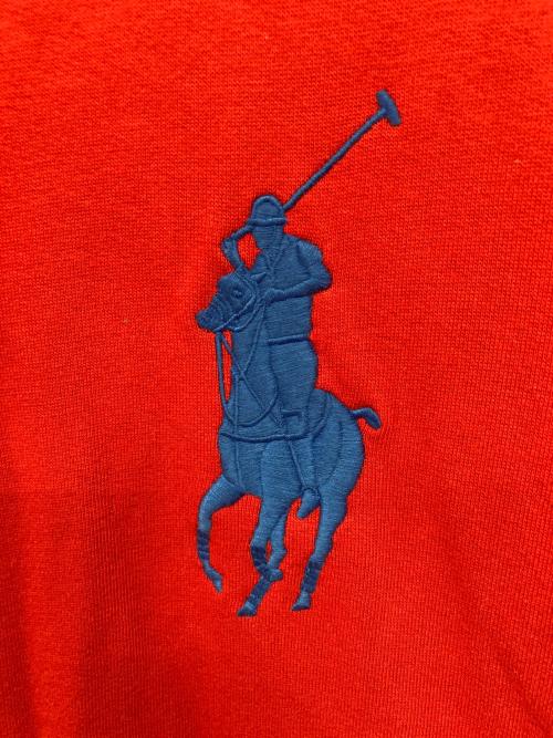 POLO RALPH LAUREN（ポロ・ラルフローレン）POLO RALPH LAUREN (ポロ・ラルフローレン) プルオーバーパーカー レッド サイズ:XLの古着・服飾アイテム