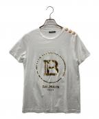 BALMAINバルマン）の古着「Tシャツ」｜アイボリー