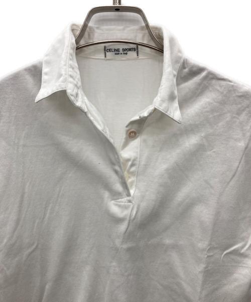 CELINE SPORTS（セリーヌ スポーツ）CELINE SPORTS (セリーヌ スポーツ) 半袖ポロシャツ ホワイト サイズ:40の古着・服飾アイテム