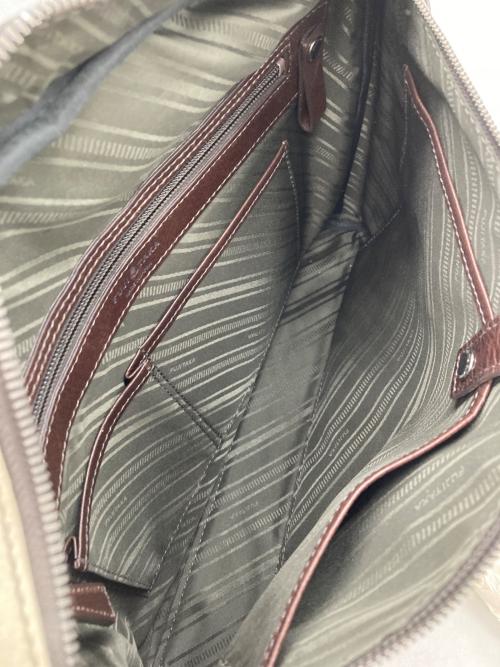 FUJITAKA（フジタカ）FUJITAKA (フジタカ) 2WAYビジネスバッグ ベージュの古着・服飾アイテム