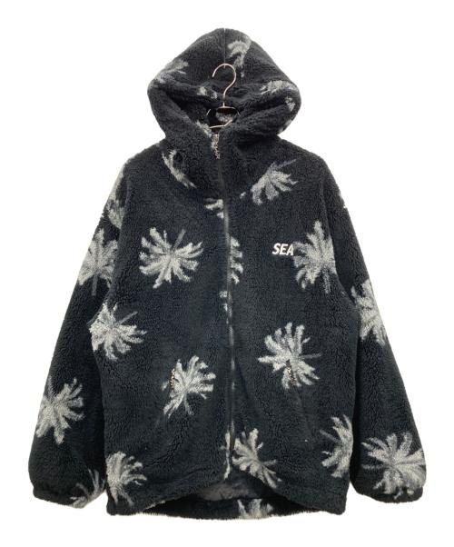 WIND AND SEA（ウィンダンシー）WIND AND SEA (ウィンダンシー) フリースジャケットセット ブラック×グレー サイズ:Lの古着・服飾アイテム