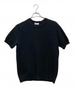 MACKINTOSH LONDONマッキントッシュ ロンドン）の古着「交編メランジコットンニットT」｜ブラック