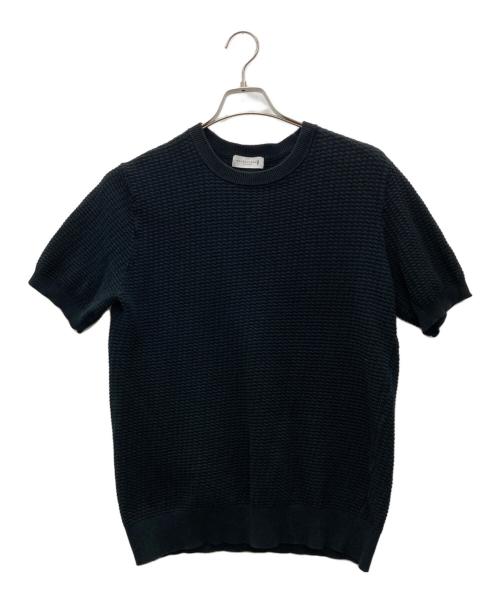 MACKINTOSH LONDON（マッキントッシュ ロンドン）MACKINTOSH LONDON (マッキントッシュ ロンドン) 交編メランジコットンニットT ブラック サイズ:Lの古着・服飾アイテム