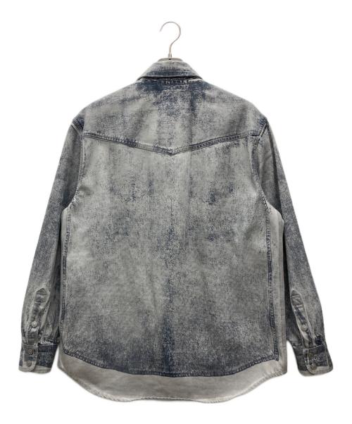 DIESEL（ディーゼル）DIESEL (ディーゼル) デニムシャツ ライトグレー サイズ:Mの古着・服飾アイテム