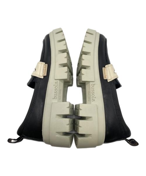 bussola（ブソラ）bussola (ブソラ) 厚底コインローファー ブラック サイズ:37の古着・服飾アイテム