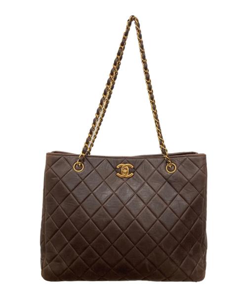 CHANEL（シャネル）CHANEL (シャネル) チェーンショルダーバッグ ブラウンの古着・服飾アイテム