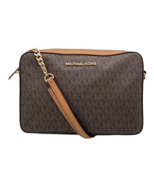 MICHAEL KORS（マイケルコース）MICHAEL KORS (マイケルコース) ショルダーバッグ ブラウンの古着・服飾アイテム