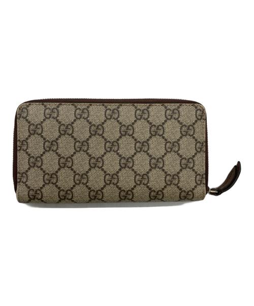 GUCCI（グッチ）GUCCI (グッチ) ネオヴィンテージ GGスプリーム ジップアラウンドウォレットの古着・服飾アイテム