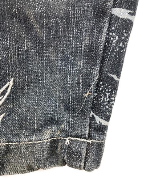 DOG TOWN（ドッグ タウン）DOG TOWN (ドッグ タウン) 刺繍デニムハーフパンツ インディゴ サイズ:Lの古着・服飾アイテム