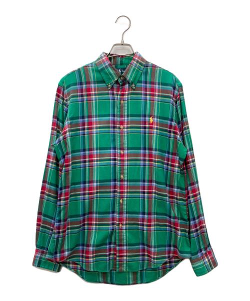 POLO RALPH LAUREN（ポロ・ラルフローレン）POLO RALPH LAUREN (ポロ・ラルフローレン) チェックBDシャツ グリーン サイズ:Mの古着・服飾アイテム