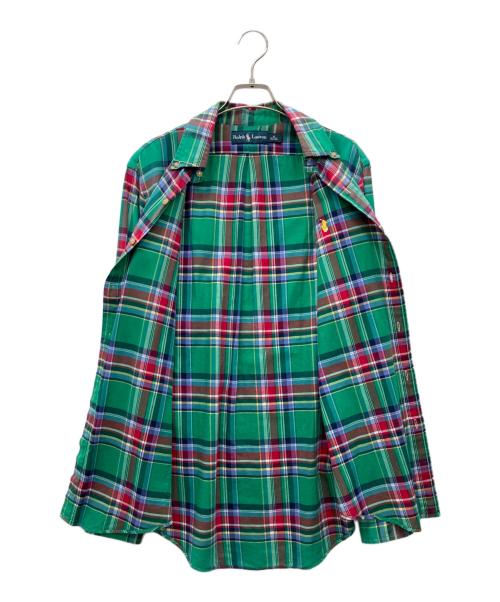 POLO RALPH LAUREN（ポロ・ラルフローレン）POLO RALPH LAUREN (ポロ・ラルフローレン) チェックBDシャツ グリーン サイズ:Mの古着・服飾アイテム