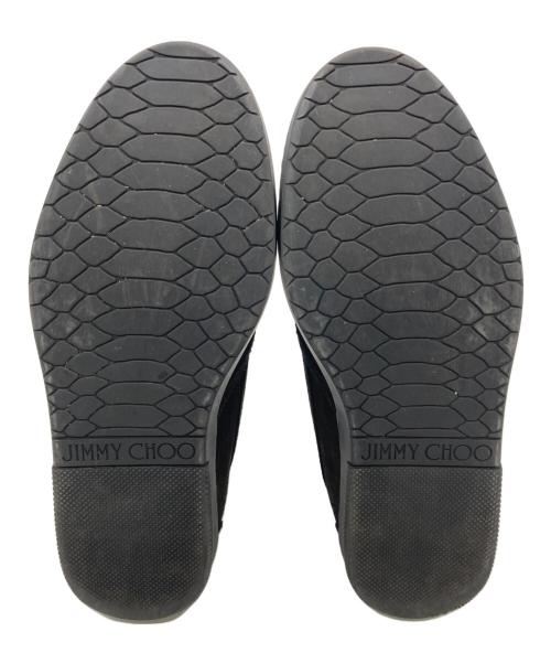 JIMMY CHOO（ジミーチュウ）JIMMY CHOO (ジミーチュウ) スタッズスリッポン ブラック サイズ:41の古着・服飾アイテム