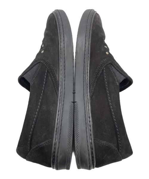 JIMMY CHOO（ジミーチュウ）JIMMY CHOO (ジミーチュウ) スタッズスリッポン ブラック サイズ:41の古着・服飾アイテム