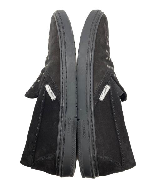 JIMMY CHOO（ジミーチュウ）JIMMY CHOO (ジミーチュウ) スタッズスリッポン ブラック サイズ:41の古着・服飾アイテム
