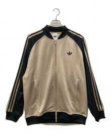 adidas（アディダス）の古着「ルーズ メッシュ トラックトップ」｜カーキ