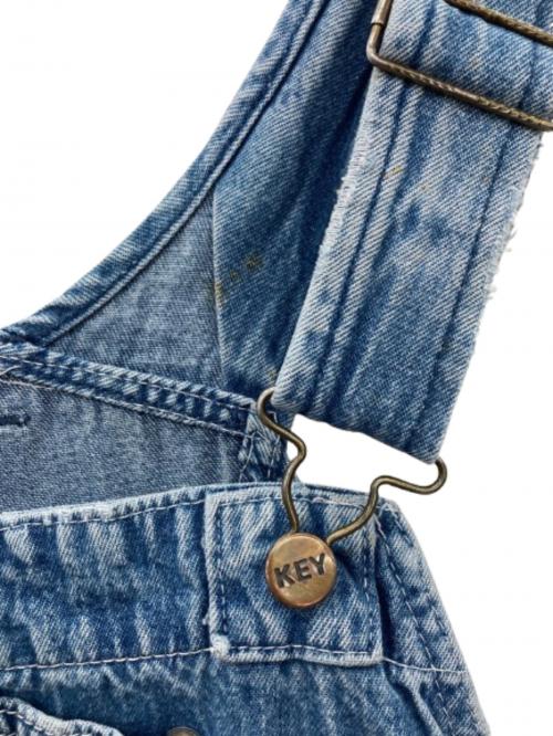 KEY（キー）KEY (キー) デニムサロペット インディゴ サイズ:W38の古着・服飾アイテム