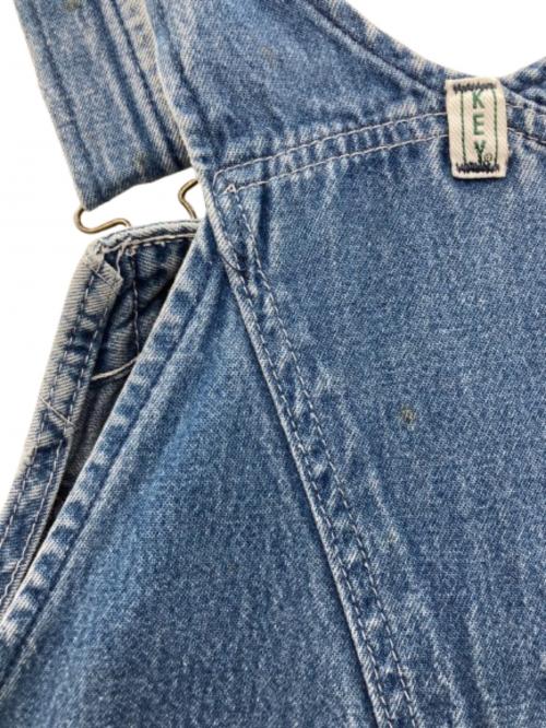KEY（キー）KEY (キー) デニムサロペット インディゴ サイズ:W38の古着・服飾アイテム