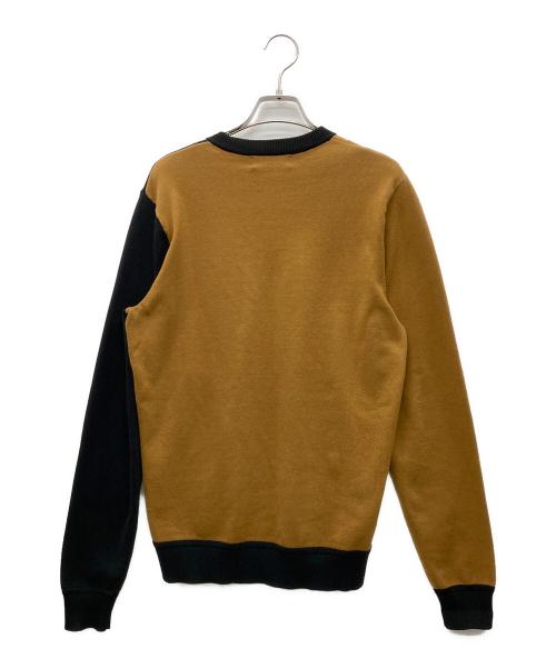 FRED PERRY（フレッドペリー）FRED PERRY (フレッドペリー) Colour Block Knitwear ブラック×ブラウン サイズ:Sの古着・服飾アイテム