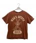 The Backdrop（バックドロップ）の古着「プリントTシャツ」｜ブラウン