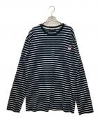 WIND AND SEAウィンダンシー）の古着「WDS BORDERL/S T-SHIRT」｜ネイビー×ホワイト