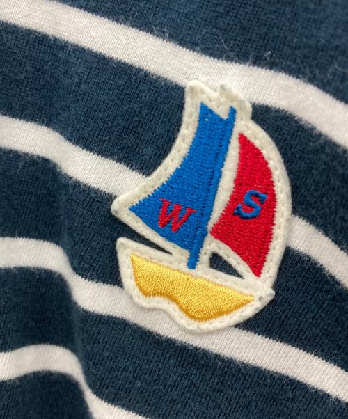 WIND AND SEA（ウィンダンシー）WIND AND SEA (ウィンダンシー) WDS BORDERL/S T-SHIRT ネイビー×ホワイト サイズ:XLの古着・服飾アイテム